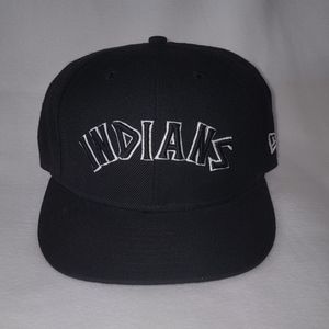 Cleveland Indians New Era Cooperstown collection black sz 7¼